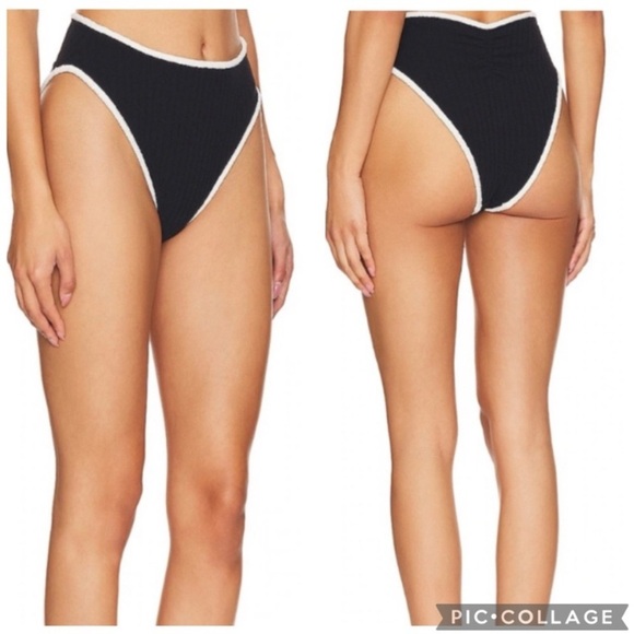 New! Montce x Olivia Culpo Paula binded bikini bottom black 3742 - Picture 10 of 11